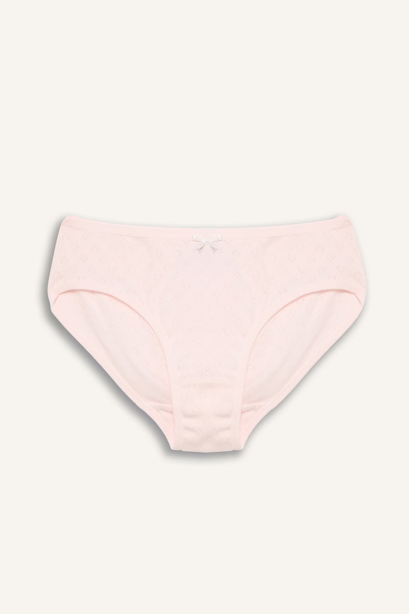 DeFacto Pink Girl Girl Heart Patterned 3 Piece Slip Panties Casual - Image 2
